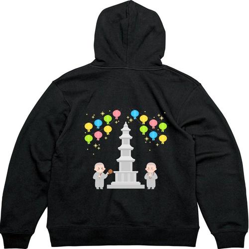 헤비후드티 뒷면 석가탄신일 목탁 스님그림 다양한색상 전사이즈 WFKMIJW