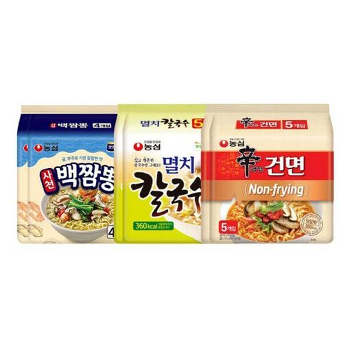 셀러허브 신건면 10입 +멸치칼국수 10입 + 백짬뽕 8입 총28개
