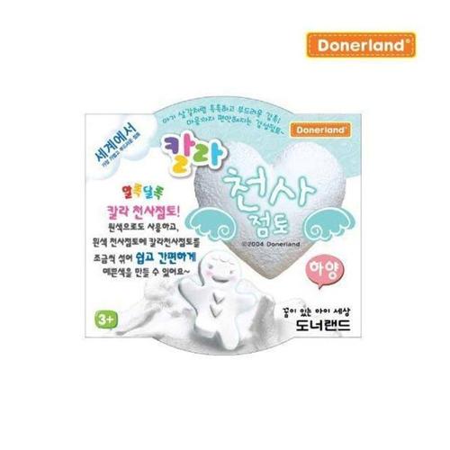 BDM 칼라점토놀이 천사점토30g 하양 2P 칼라점토 아동미술놀이 칼라점