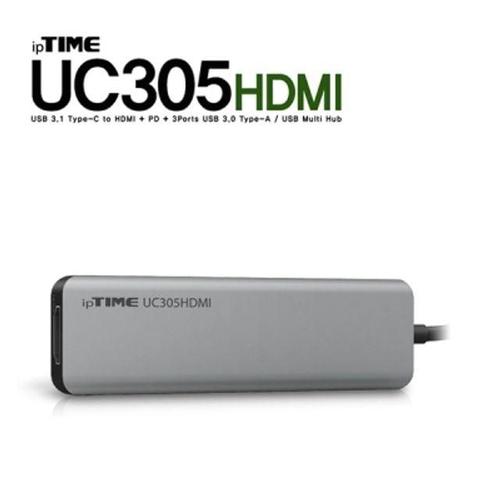 주식회사 금수저몰 ipTIME(아이피타임) UC305HDMI USB3.1 Type C 5 in 1 멀티 허브 WB7EF3B