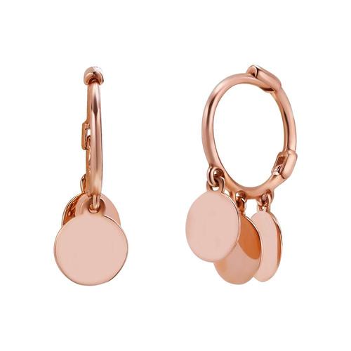 [모아르] 18K 귀걸이 원터치 금귀걸이 유광 코인