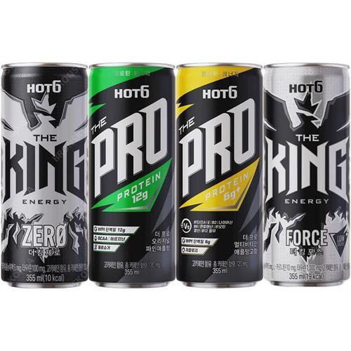 [롯데]핫식스 더킹 355ml 포스+제로+더프로 파인+애플망고 각6캔 (33108003)