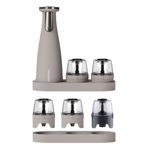 오리지니크 뽀큐트 후추그라인더 깨갈이 소금 통후추 깨 전동 그라인더 페퍼밀 빅컨테이너 풀세트