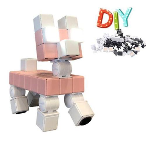 [셀럽하우스]스마트 QZELPBGE LED 변신조명 DIY 도그 블록 스탠드 무드 GWM