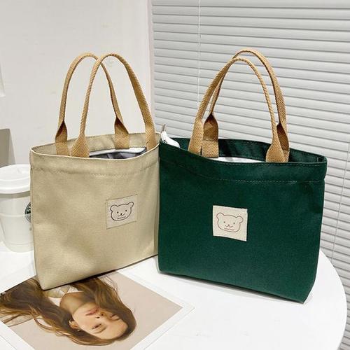 기타제조사 [루즈루나]마드리 캔버스 미니 손가방 에코백 대학생 가방 강아지산책 손목가방 피크닉 도시락가방