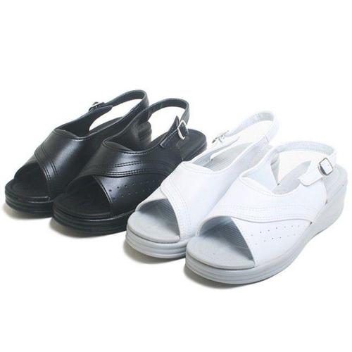 사무실샌들 너스 간호원샌들 옆라인포인트 쿠션샌들  HW703739