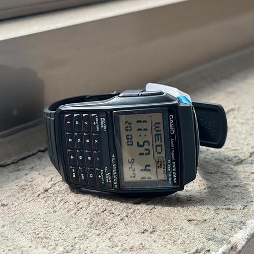 [카시오]카시오 DBC-32-1A 공용 우레탄 데이터뱅크 계산기 시계 (6544852B)