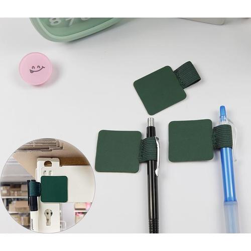 [셀러허브][T778084_48]부착타입 노트 다이어리 필기도구 볼펜 홀더 1P