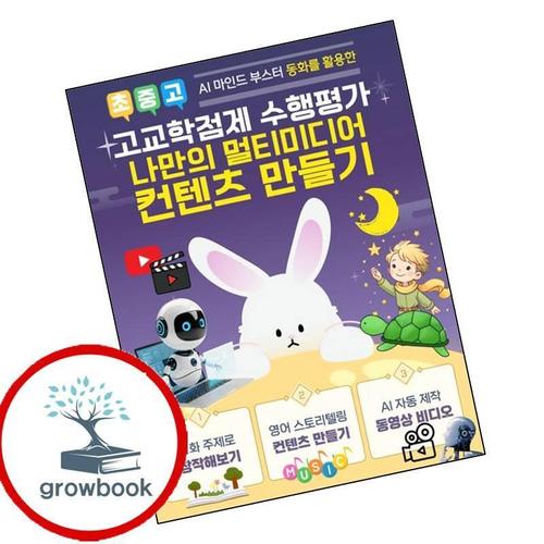 고교학점제 수행평가 멀티미디어 컨텐츠 만들기(USB)(AI 마인드 부스터 동화를 활용한) 책