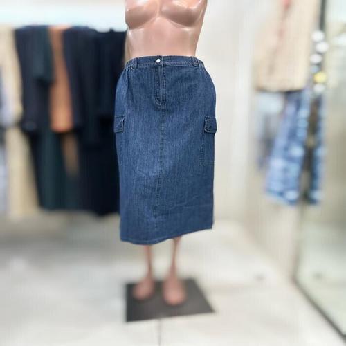 [올앤선드리]뒷밴딩 포켓 데님스커트 청치마 A6M4SJ278