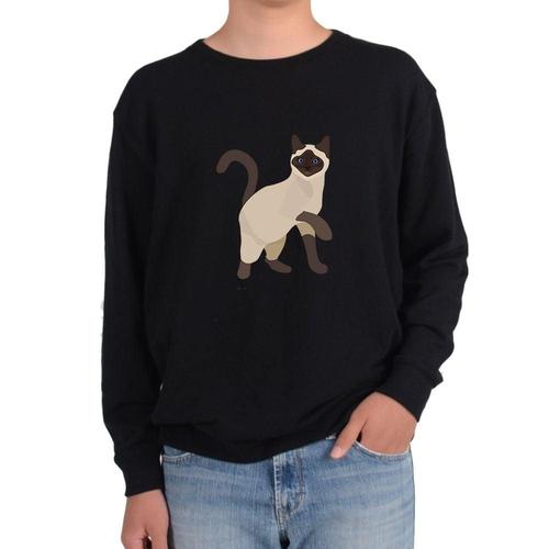 맨투맨 고양이 야옹이 CAT 샴고양이 다양한색상 전사이즈 WFKDL0O