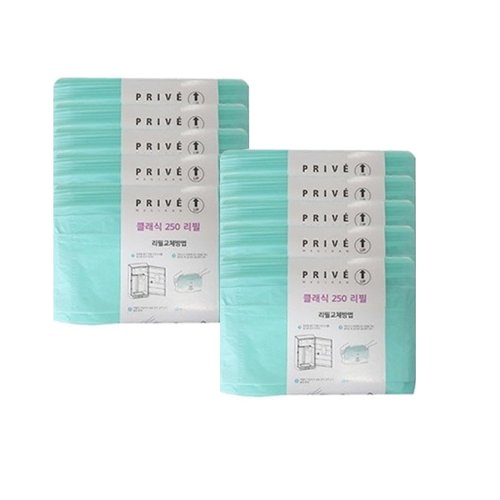 매직캔 정품 매직캔 프리베 21리터 전용리필10매 CLASSIC 250R