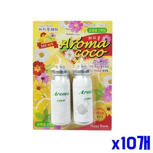 향기 탈취 아로마 방향제 리필 레몬향 x10개 실내향기 WF7DB50