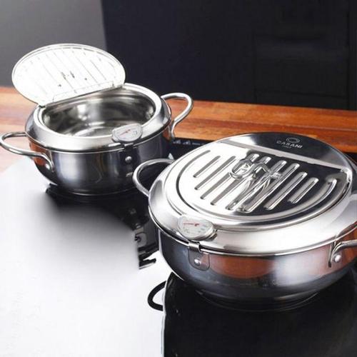 가정용 스텐 2size 프라이어팟 인덕션 IH 까사니 튀김기 튀김냄비 WFKWWZT