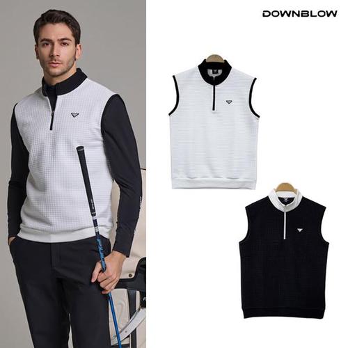 다운블로우 남성 반집업 배색 조끼/베스트 DB4FT6505M