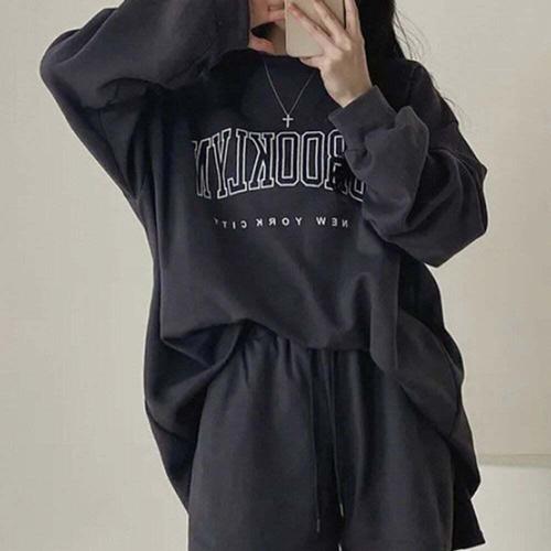 [셀럽하우스]3컬러 ZHNV4959 여성 레터링 포인트 롱슬리브 티셔츠