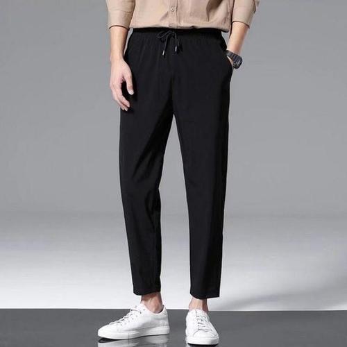 하프클럽 [에이치에스라이프]슬랙스 밴딩팬츠 면바지 남성 여성 편한 바지 테이 퍼드핏딩 밴 팬츠 세미와이드 의류..