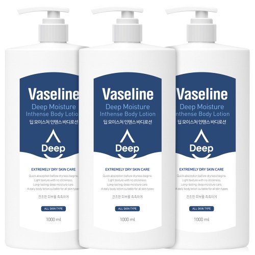 바세린 딥 모이스처 인텐스 고보습 대용량 바디로션 1000ml