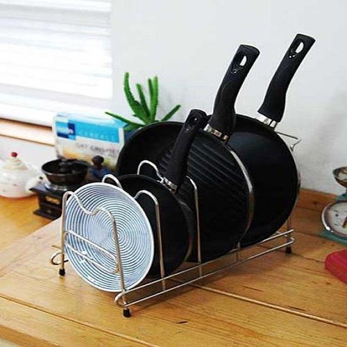 기타상세참조 거치대 냄비나 후라이팬을 정리하는 오로라 다용도 정리대 대 후라이팬홀더 HW09F850
