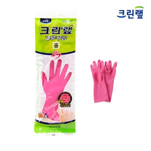 크린랩 ES 고무장갑 (M)중_100켤레
