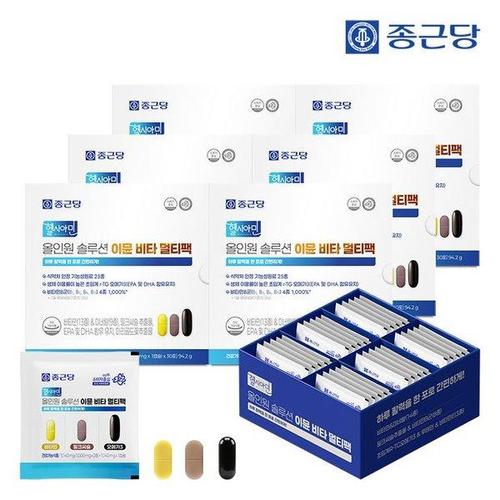 갤러리아_종근당 올인원 솔루션 이뮨 비타 멀티팩 30포 6박스