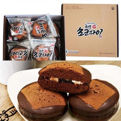 [(주)하나식품][세월담] 수제 전주 초코파이 70g x15입 (종이박스 선물세트)