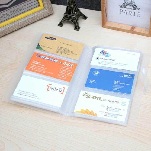 기타제조사 [셀럽하우스]투명 WPXUKOJS 명함 첩 정리 수첩 수납 홀더 명합집 첩있는투