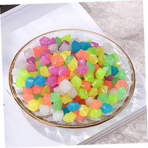 야광 자갈 다각형 조약돌 컬러 믹스 수조 인테리어 장식용 돌 WFL99JO