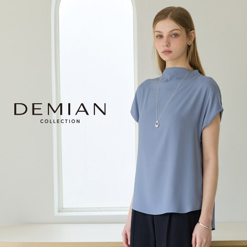 [데미안(DEMIAN)] 26SS 실키 플루이드 돌먼 슬리브 블라우스 4종 3