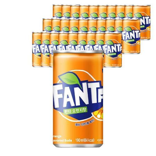 [코카콜라]코카 환타 오렌지 190ml X 30캔 탄산 음료수 캔음료 탑씨 (11845617)