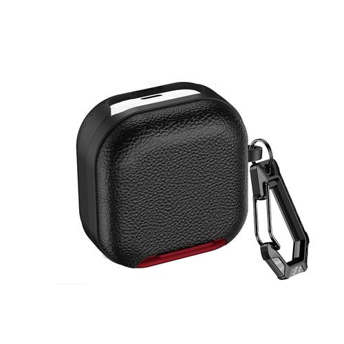 갤럭시 버즈4/버즈4프로 호환 앤티크 키링 가죽패턴 거치형 케이스