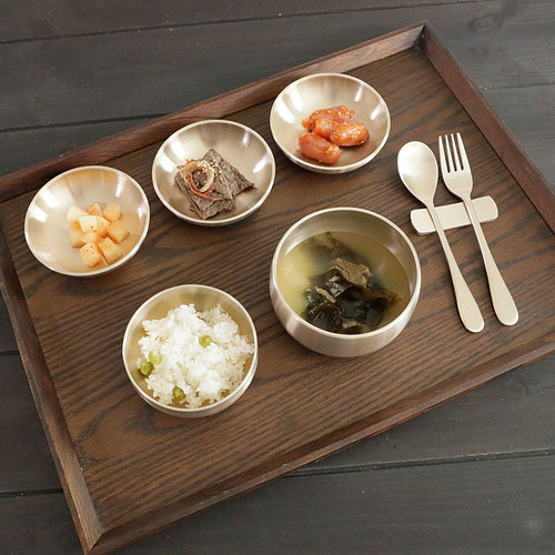 명성유기 명성유기 방짜 실용 어린이단반상기 이니셜 십지지신 동물 무료각인