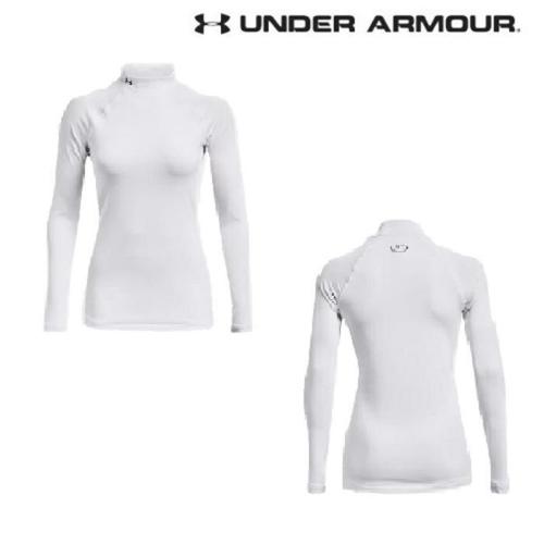 셀러허브 언더아머 sh06 여성 ColdGear® 어센틱 모크 넥 이너 티셔츠  1368702-100
