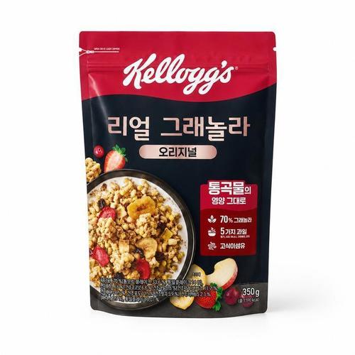 셀러허브 켈로그 리얼 그래놀라 오리지널 시리얼 350g 1개