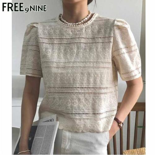 [프리나인]러블리펀칭블라우스FRB41155A