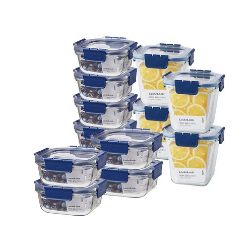 탑클라스 정사각 12개 구성(500ML 4개 + 750ML 4개 + 950ML 4개)