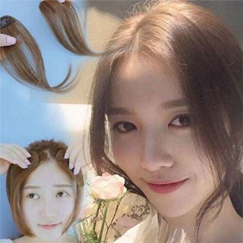 앞머리 가발 앞머리 가발 탈모 자연 부분 인모 붙임머리 WFO6ODG