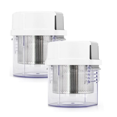 [(주)하이로][하이로] 빅스텐  대용량 짤순이 2.4L (스텐망) 2개 오이지 채소 나물 야채 탈수기