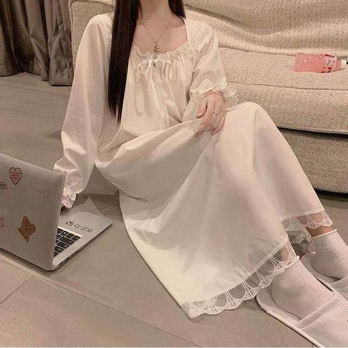 [에이치에스라이프]잠옷 파자마 홈웨어 여성 원피스 공주 스타일