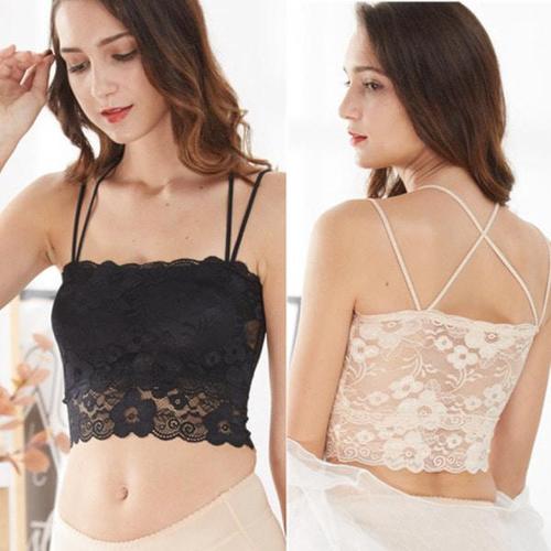 [멜로무드]편안한 노와이어 레이스 브라렛 브라탑