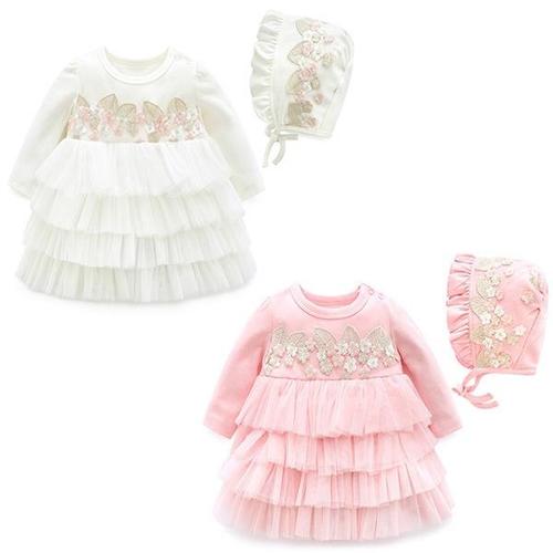 [조이멀티]봄봄봄 아동 원피스 보넷세트 203838