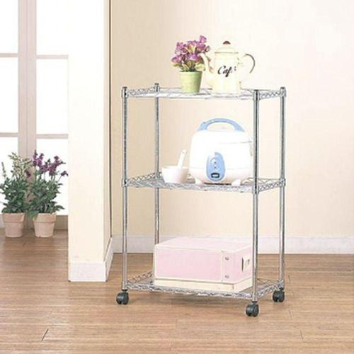 트롤리 철제 3단 이동식 선반 틈새 모듈 팬트리 WF563C1