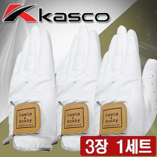 [카스코코리아] 2026년 루이스앤보니 KGF726 골프장갑 양피 왼손착용 3장