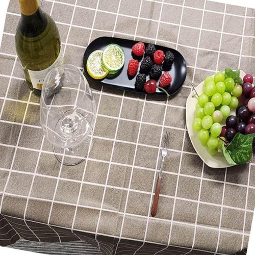 [셀럽하우스]방수 LSFG2041 테이블보 브라운 M 커버 원탁 패드