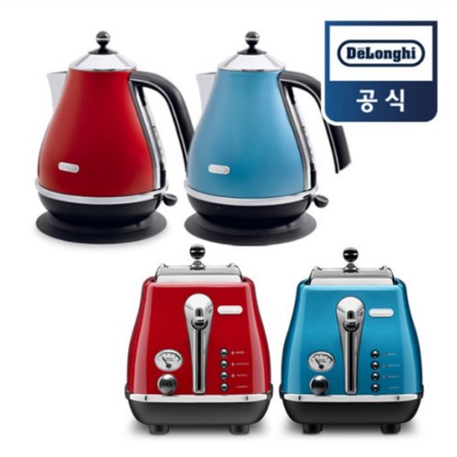 드롱기 아이코나 토스터 CTO2003.R 레드 [분리형 부스러기받침대/6단계다이얼조작]