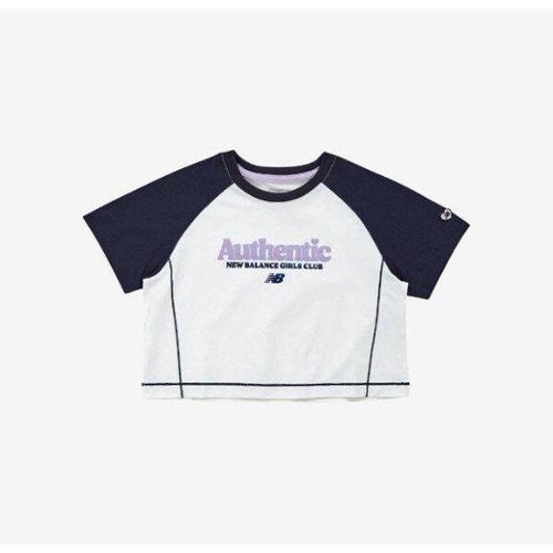 [뉴발란스]M 뉴발란스키즈반팔티 PQC NK9EE2802G-59 NBgC Life 여아 라글란 배색 크롭티