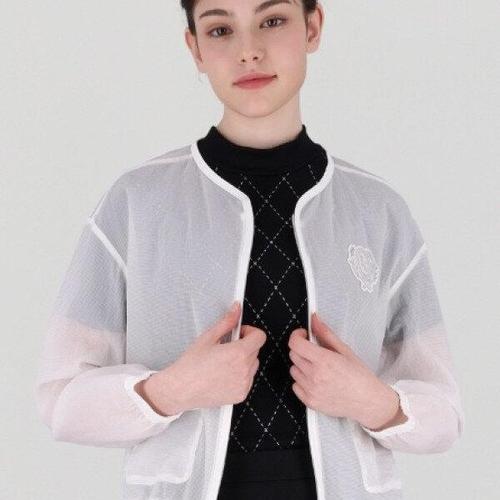 [엘르골프]여성아웃포켓 포인트 점퍼   6J-41381_US