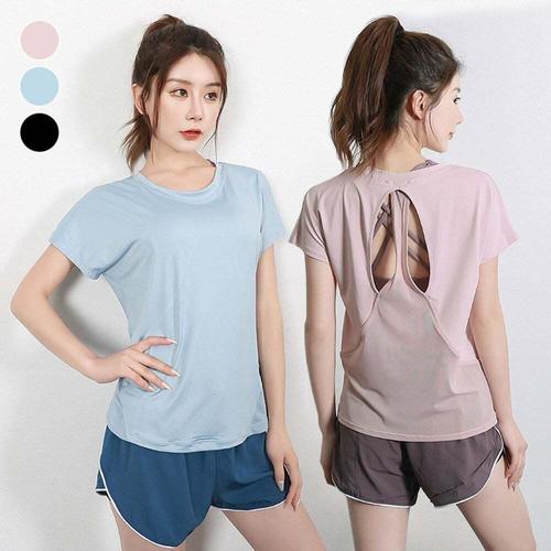 [셀럽하우스]메쉬 EHHX8670 투홀 데일리 반팔티 트레이닝