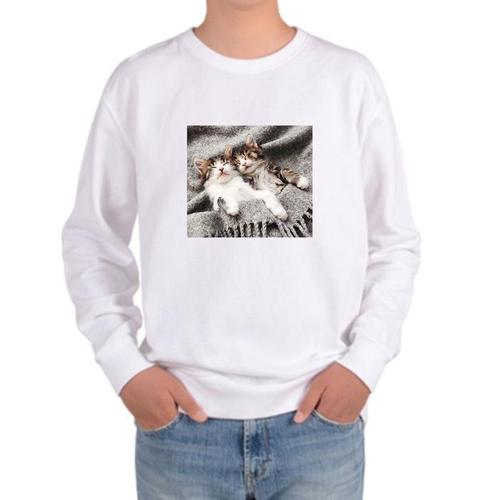 [BZJL76YX_4C]기모맨투맨 애완동물 샴고양이 고양이사진