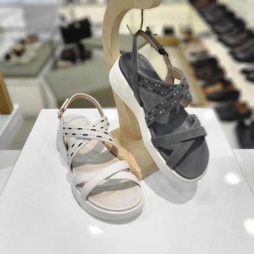 [탠디]미셸by 세이브존04 X자큐빅샌들4CM X250s36